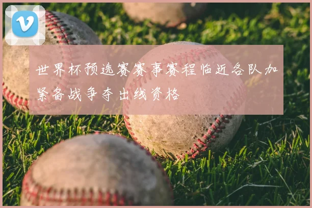 世界杯预选赛赛事赛程临近各队加紧备战争夺出线资格