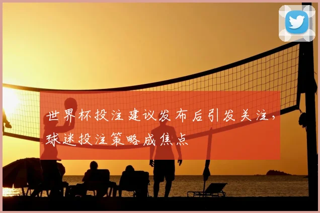 世界杯投注建议发布后引发关注，球迷投注策略成焦点