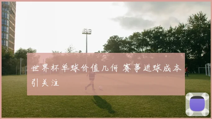 世界杯单球价值几何 赛事进球成本引关注